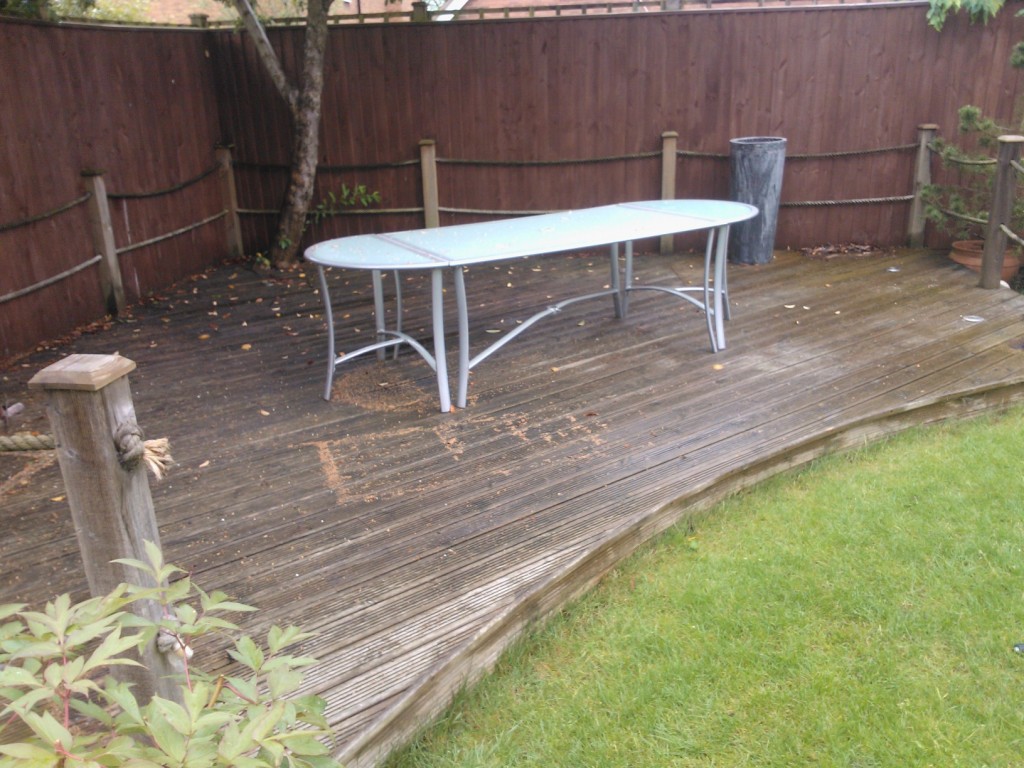 decking before