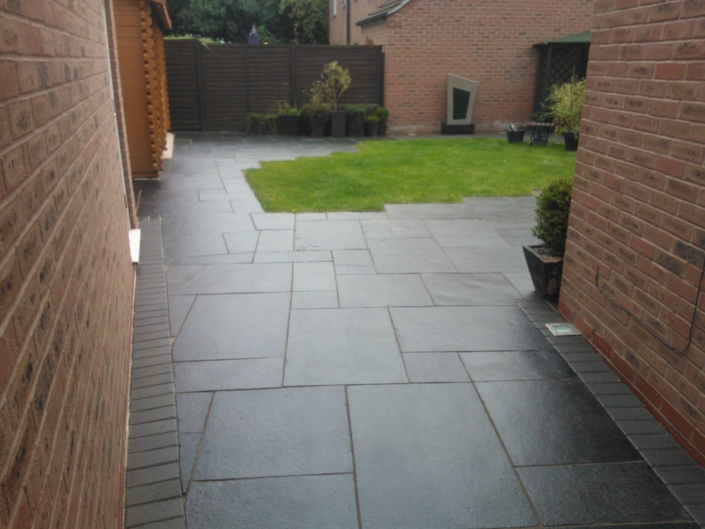 cleaned and sealed patio